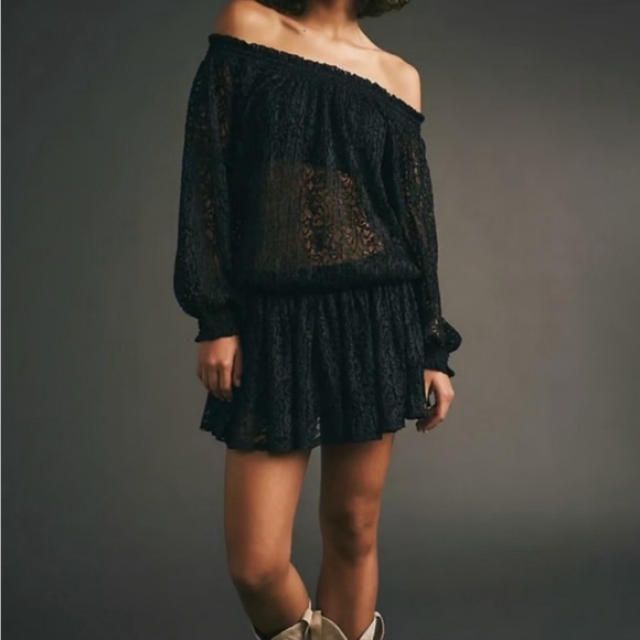 New Free People Carina Meadow Lace Mini Dress Size S - Picture 2 of 15